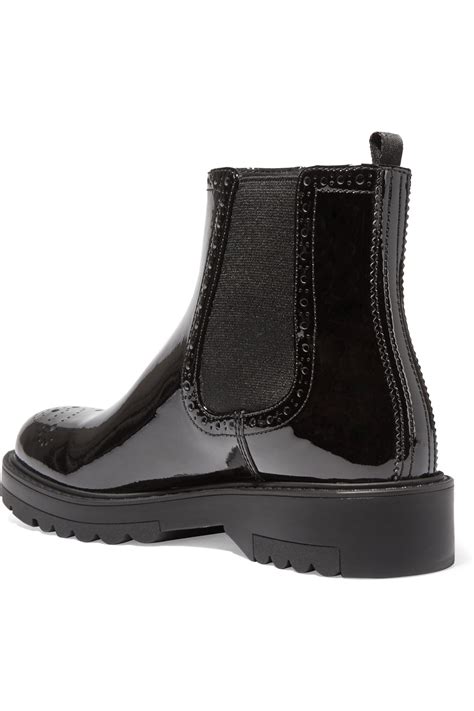 prada patent leather boot|Prada patent leather chelsea boots.